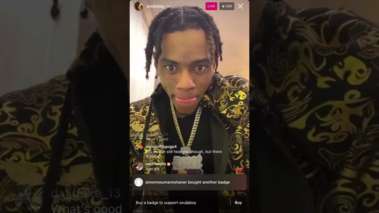 SOULJA BOY IG LIVE: BigDraco Mad at The Government, Twitch & TikTok GOES ON EPIC RANT(08-02-23) pT.2
