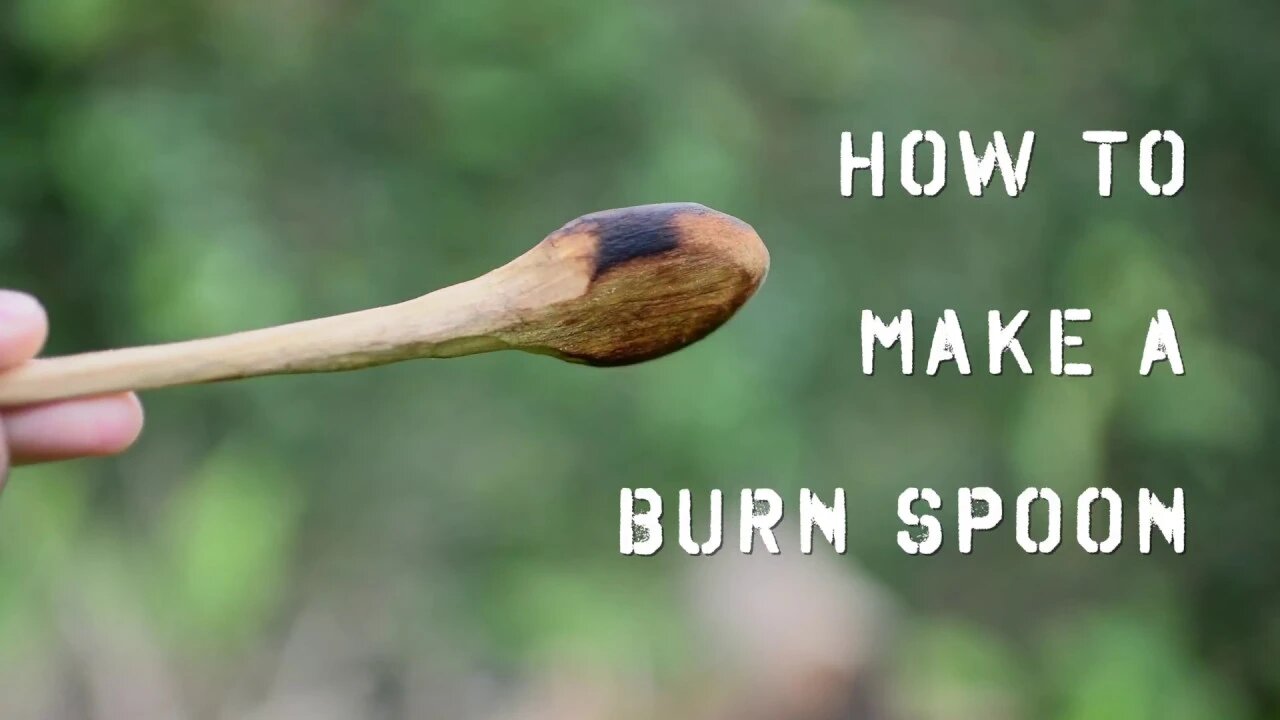 How to Make a Burn Spoon | No Special Tools Needed | The Survival Summit | Survival Skills