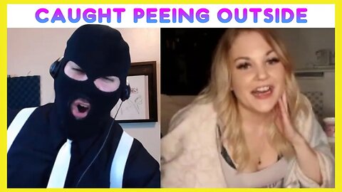 UK Cam Girl Gets CAUGHT PEEING OUTSIDE By Neighbor 😮