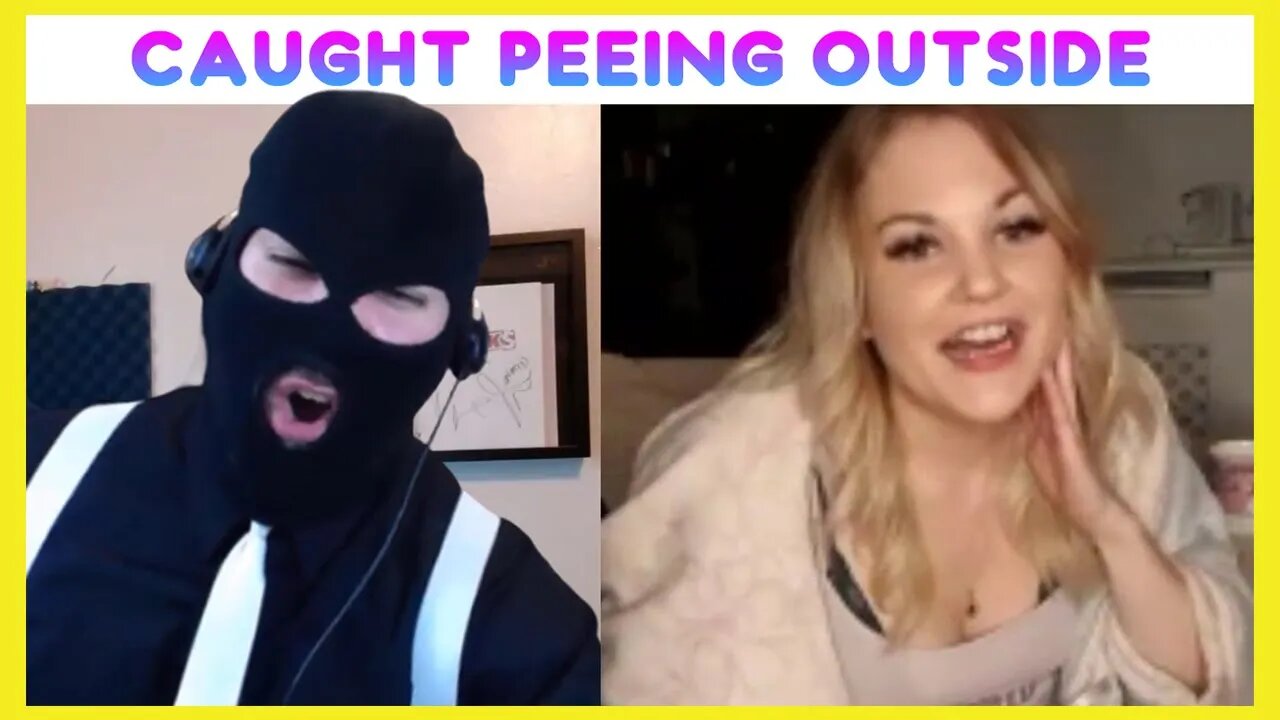 UK Cam Girl Gets CAUGHT PEEING OUTSIDE By Neighbor 😮