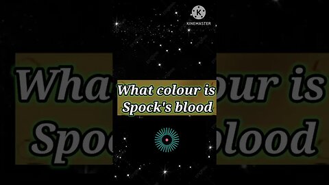 What colour is Spock's blood