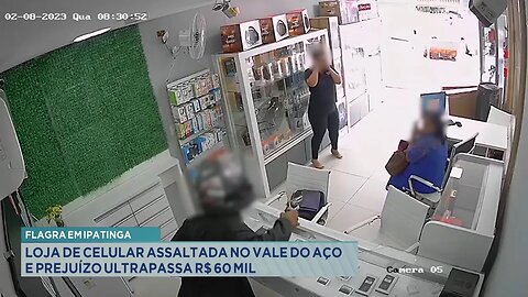 Flagra em Ipatinga: Loja de Celular Assaltada no Vale do Aço e Prejuízo Ultrapassa R$ 60 Mil.