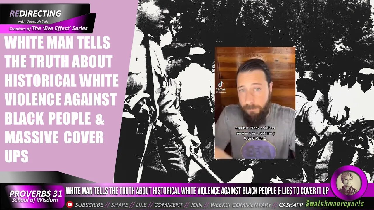 WHlTE Man Tells The Truth About Historial WHlTE VI0LENCE Against BIack People & Massive Cover Ups