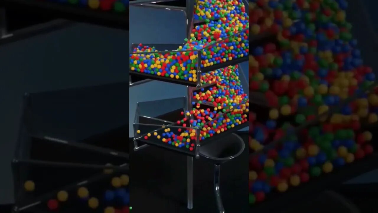 9900 Balls Down a Spiral Staircase