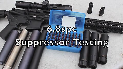 Suppressor comparison using 6.8spc ll