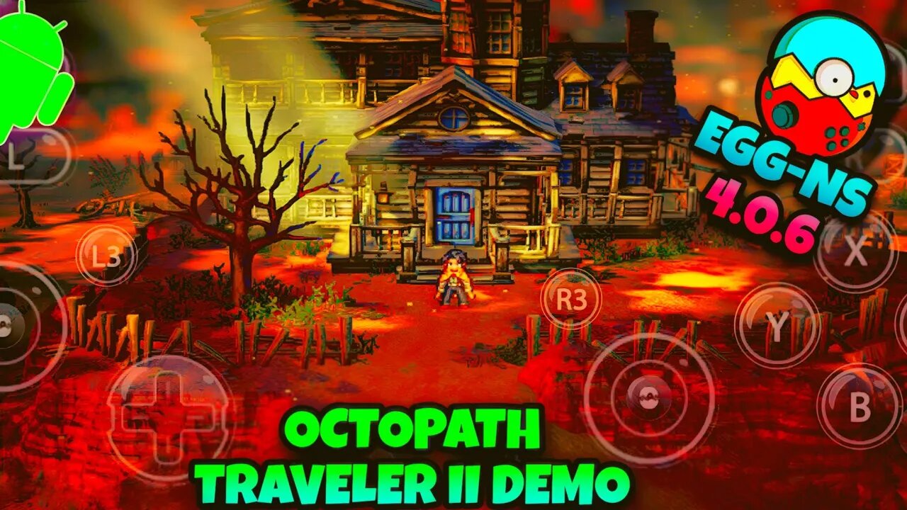 OCTOPATH TRAVELER II DEMO - Game Play no Egg NS Emulator Switch 4.0.6 - SD888 PLUS/8GB