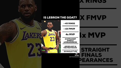 Is lebron the goat ? #basketball #sports #nba #fypシ #tiktok