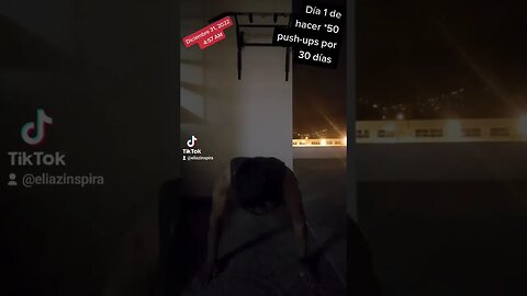 Día 1 de 50 push-ups todos los días por un mes