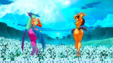 Morrigan Vs Chun-Li - Street Fighter X Darkstalkers (Re-Post)