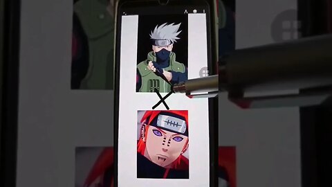how to draw kakashi x pain #shorts