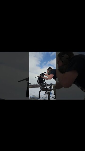 Snow?!?! der ferk? Oh well let's shoot my new Savage 110 Magpull Hunter 6.5CM anyway...