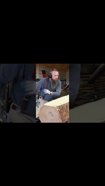 A Rare Root-Beer Log On The Sawmill #shorts