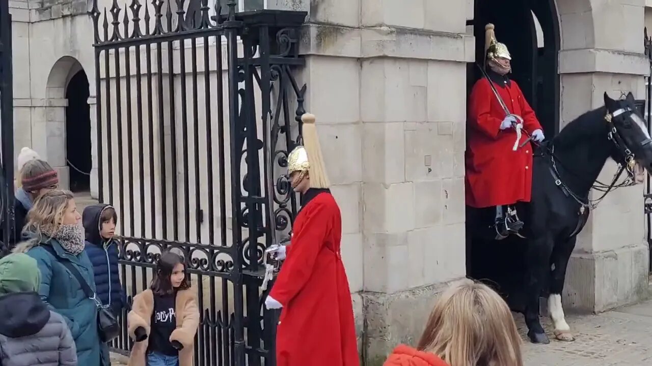 The kids just knew to move #horseguardsparade