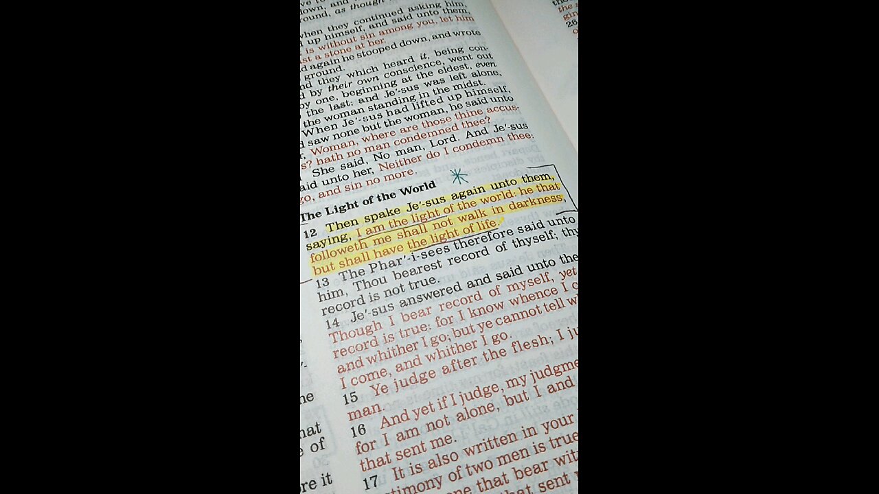John 8:12 Light of The World