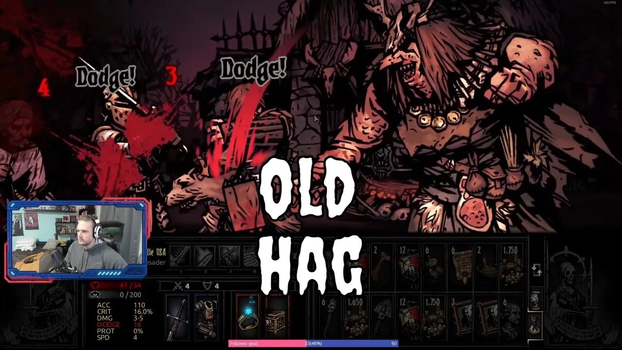 Veteran-level Boss Fight (The Hag) in Darkest Dungeon very tough... DO we make it? #twitch #gamer