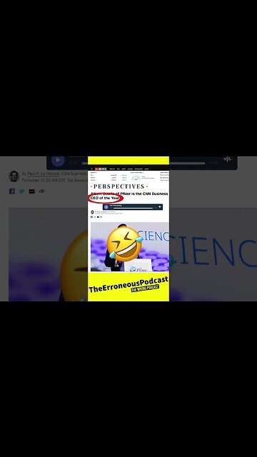 The Erroneous Podcast isn't sponsored by Pfizer.