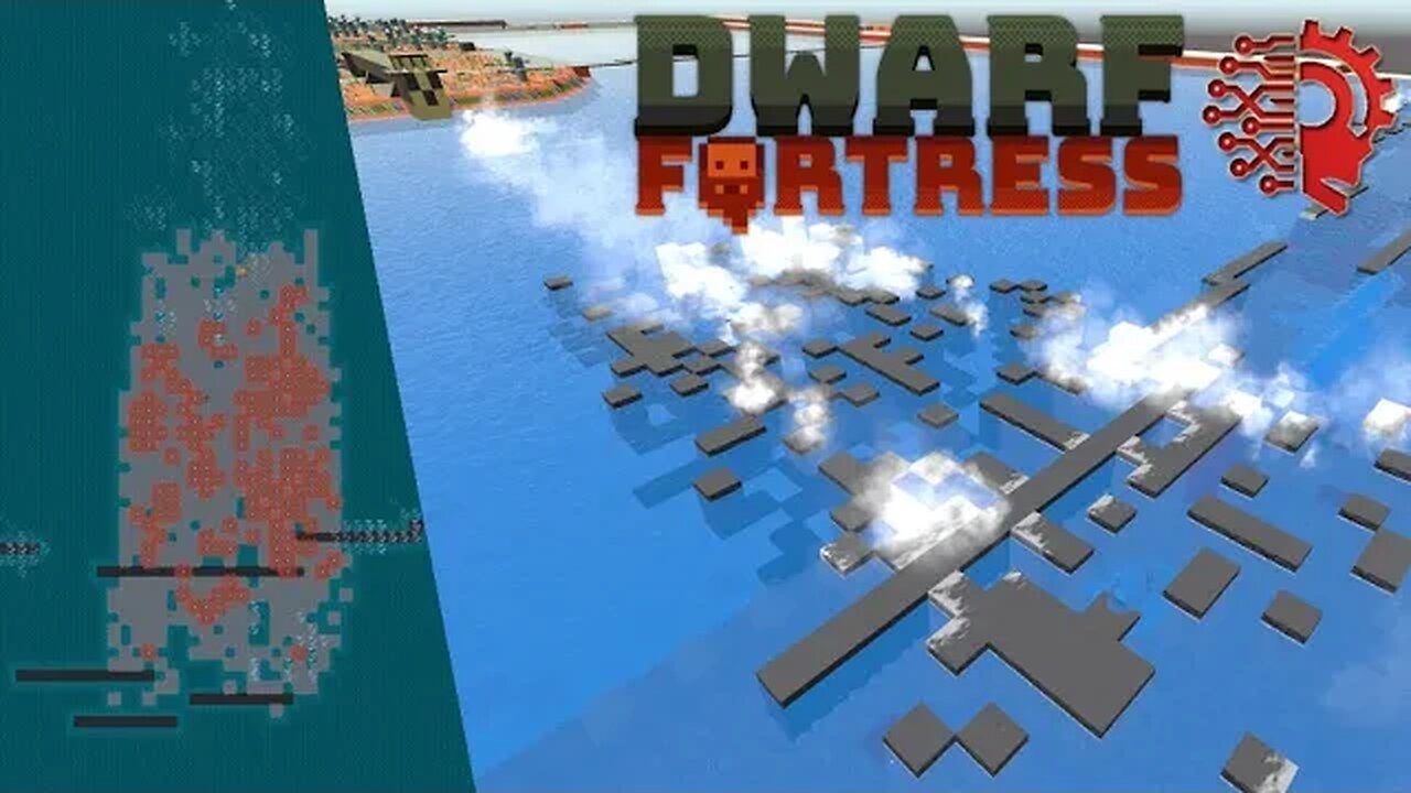 I Created an Island w/ Flying Magma 🔅 DWARF FORTRESS STEAM 🔅