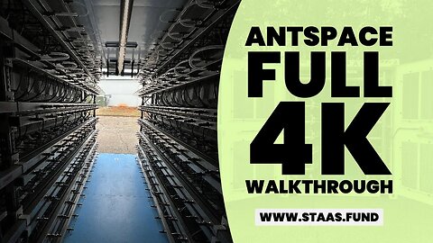 ANTSPACE by BITMAIN - 4K VIDEO WALKTHROUGH by StaaS Fund - Liquid Cooled Bitcoin Mining Solution!