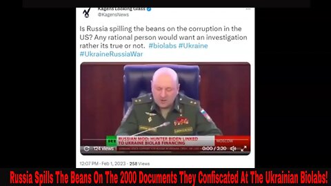 Russia Spills The Beans On The 2000 Documents They Confiscated At The Ukrainian Biolabs!