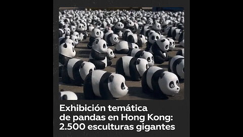 Exposición temática de pandas gigantes arranca en Hong Kong