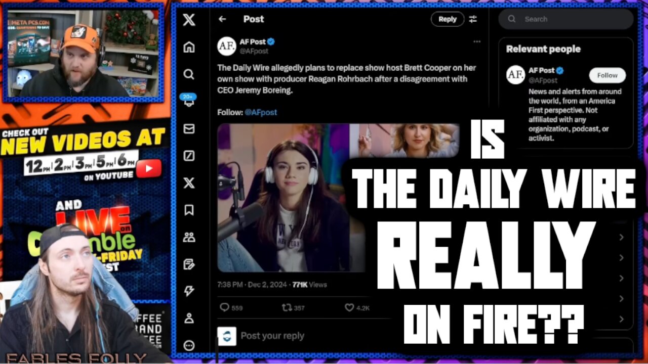 Brett Cooper RUMORED To Be FIRED From The Daily Wire?? Doubt it...