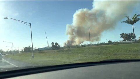 Lawn mower hits barbed wire, sparks brush fire in Cape Coral