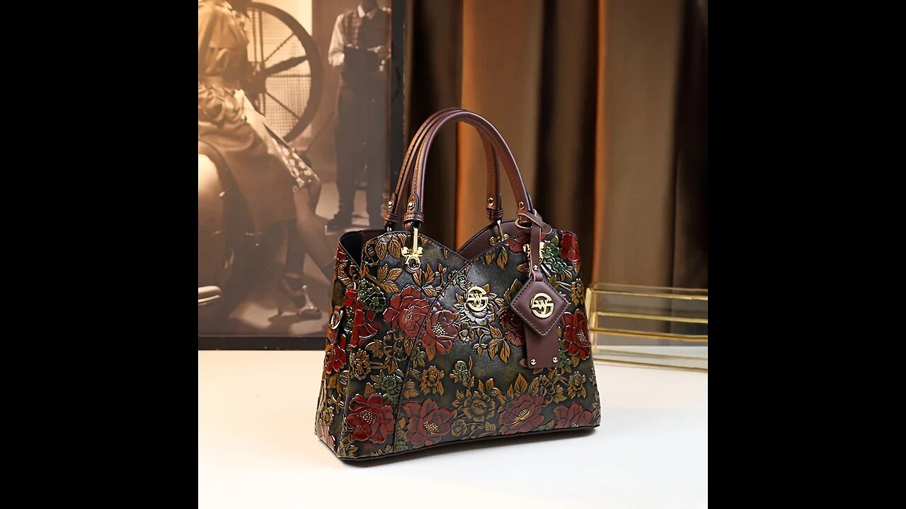 Blossom Elegance Tote Luxe Floral Bag