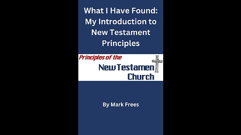 What I Have Found: My Introduction to New Testament Principles by mark Frees