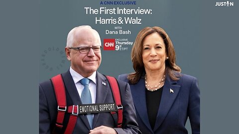 WEAK: How will Kamala handle Putin if she can't even handle a friendly CNN sit down without holding the hand of her emotional support Marxist Little Timmy Walz!?