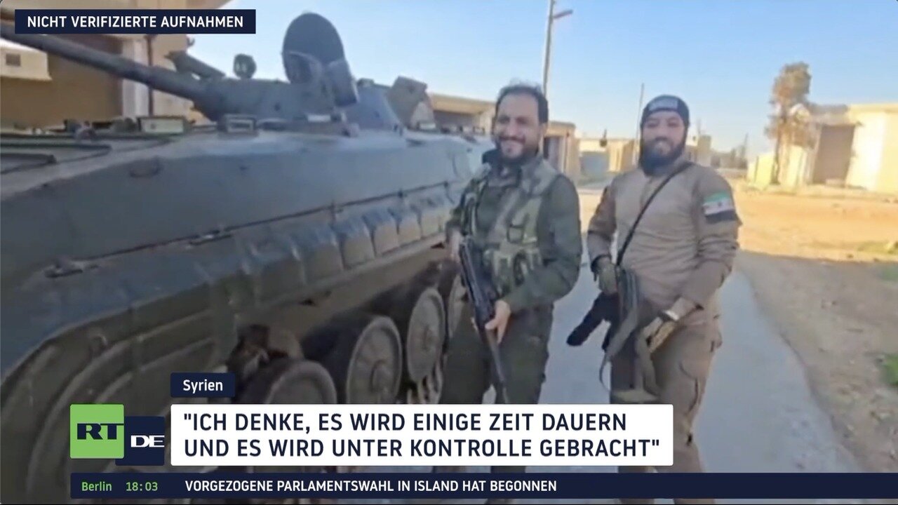 Kämpfe in Syrien: "Ich denke, es wird einige Zeit dauern und es wird unter Kontrolle gebracht"