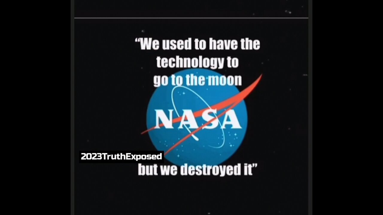 THE TECHNOLOGY TO GO TO THE MOON IS GONE?