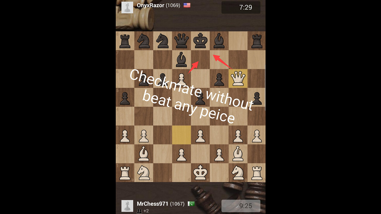 Checkmate without beat any peice