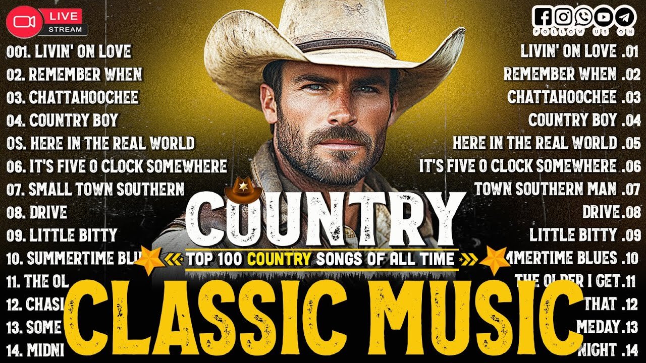 Best Songs Classic Country Music Off All time - Greatest Hits Full Album - Alan Jackson