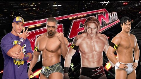 John Cena & David Otunga vs Heath Slater & Justin Gabriel - WWE Tag Team Championship (Full Match)