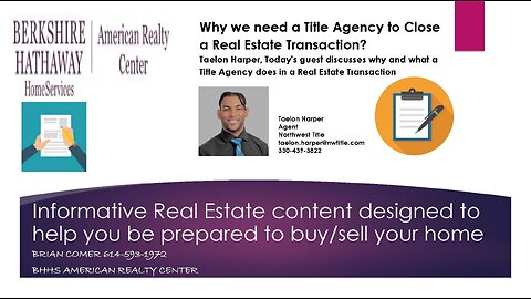 Why do we use a Title Agency to close a real estate transaction