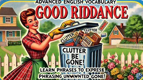 Vocabulary and Pronunciation "GOOD RIDDANCE" Advanced English