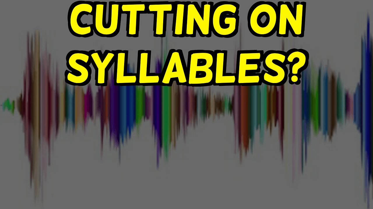 Making Edit Cuts on Syllables and Mid-sentence Words