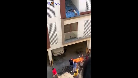 Child fell from the roof