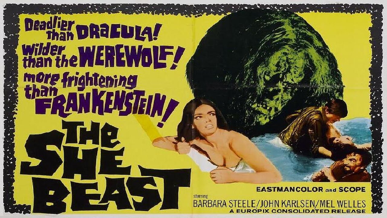 THE SHE BEAST 1966 Horrifying Witch Possesses the Body of a Newlywed Wife FULL MOVIE HD & W/S