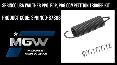 Sprinco USA Walther PPQ, PDP, P99 Competition Trigger Kit - SPRINCO-87888