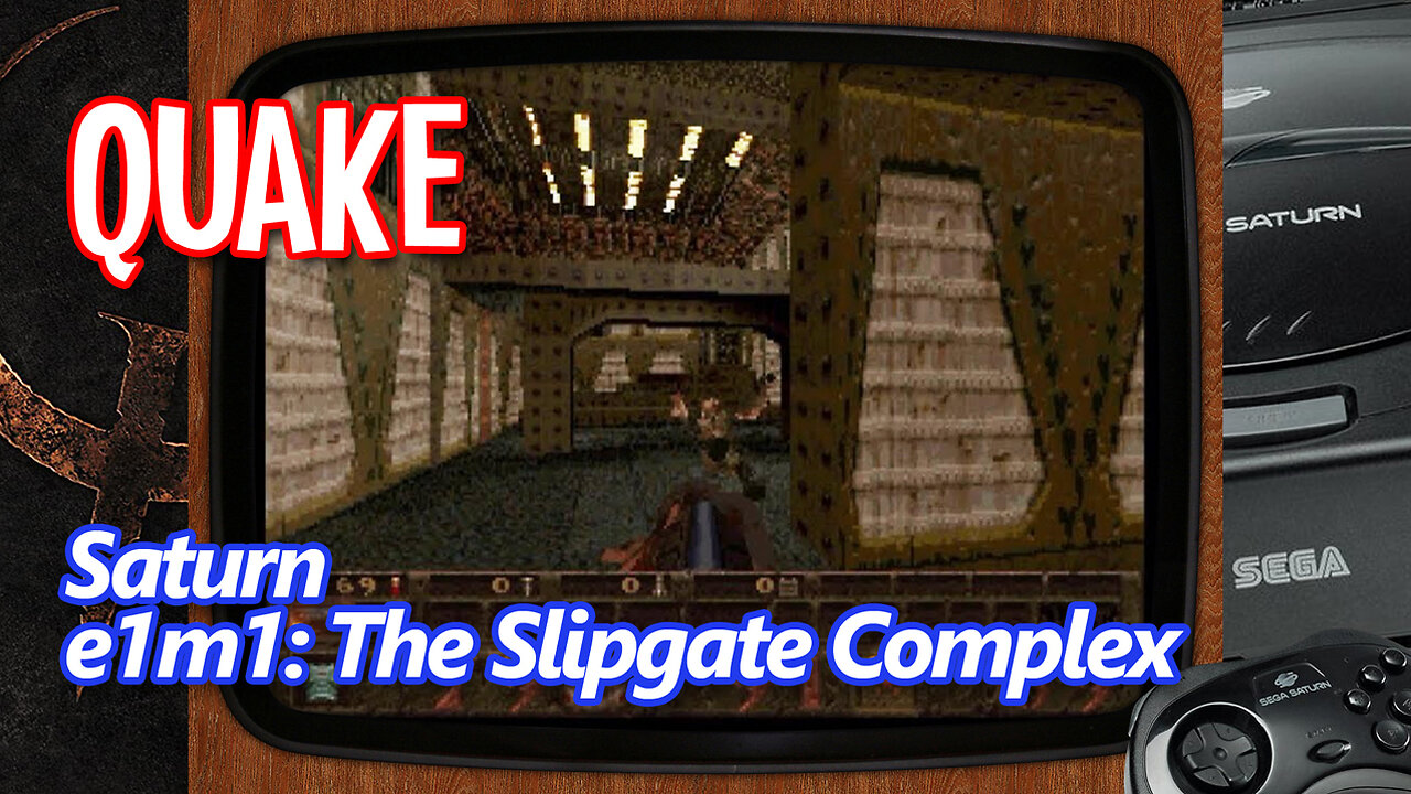 Quake (Sega Saturn) - E1M1: The Slipgate Complex