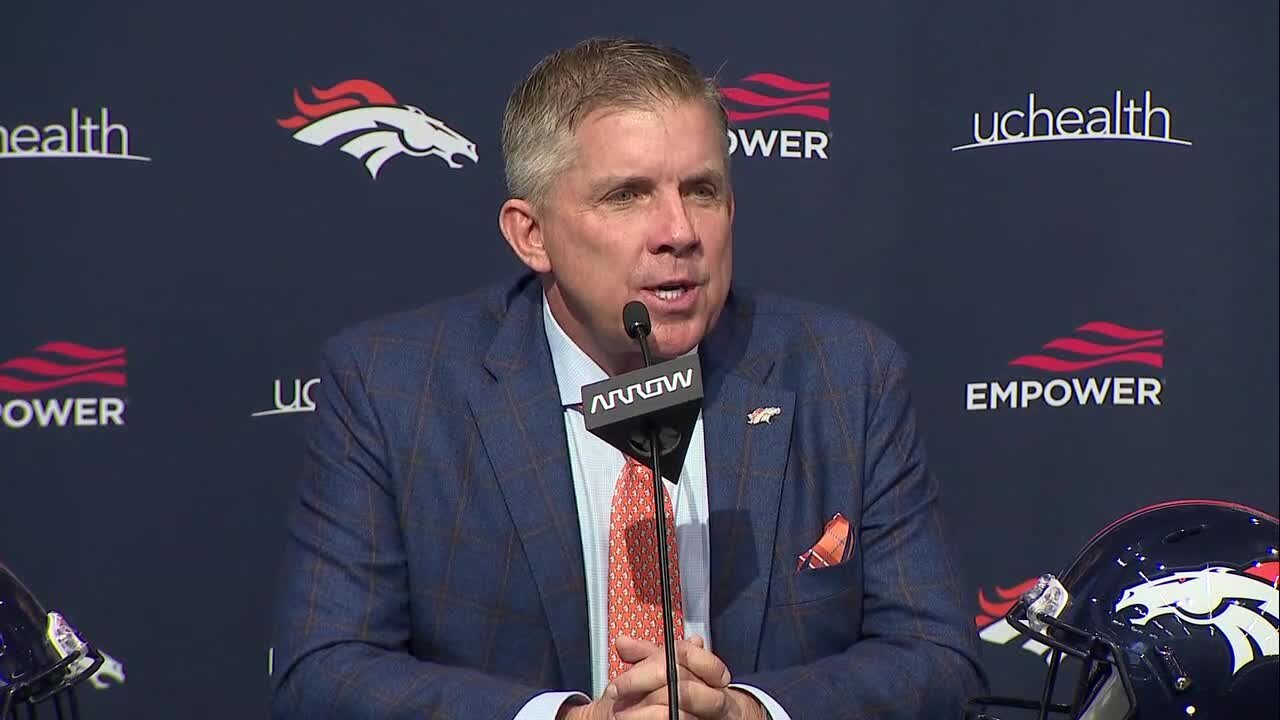 Broncos introduce new head coach Sean Payton