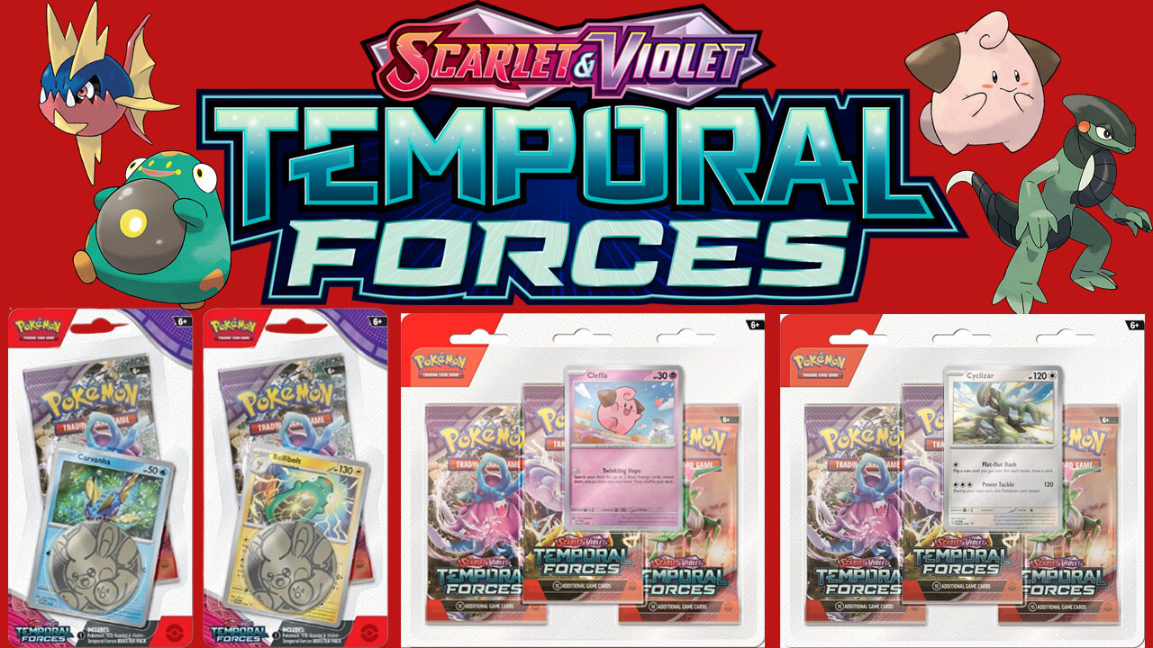 Temporal Forces Checklane and 3 Pack Blister openings. Pokémon Cards!