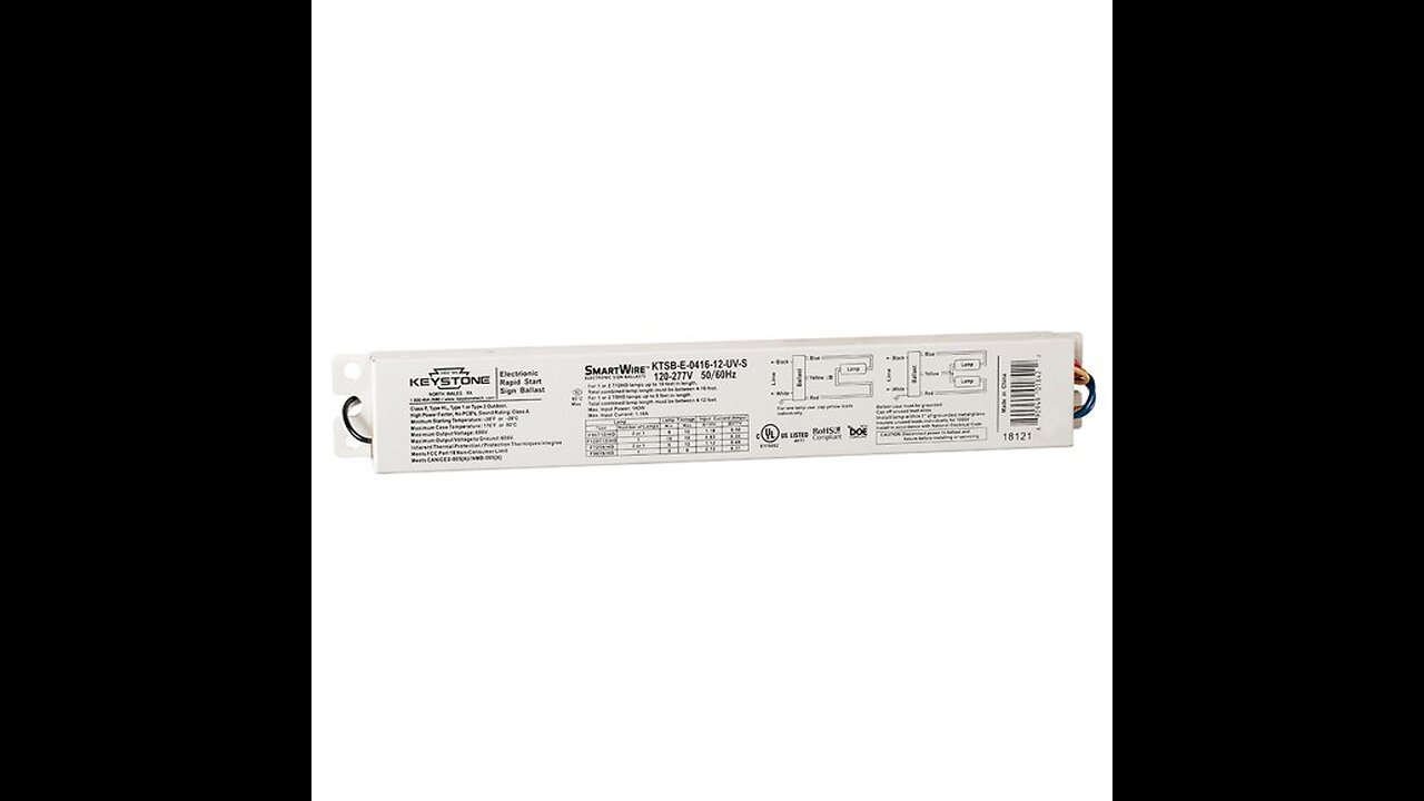 Keystone Technologies KTEB-226-1-TP Electronic CFL Ballast