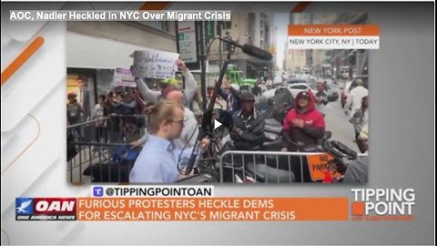AOC, Nadler Heckled in NYC Over Migrant Crisis
