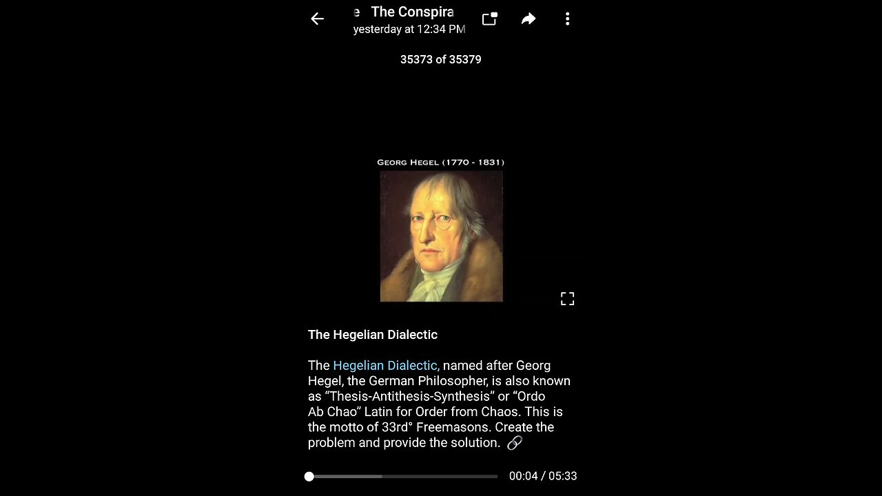 Documentary: The Creator of Hegelian Dialectic