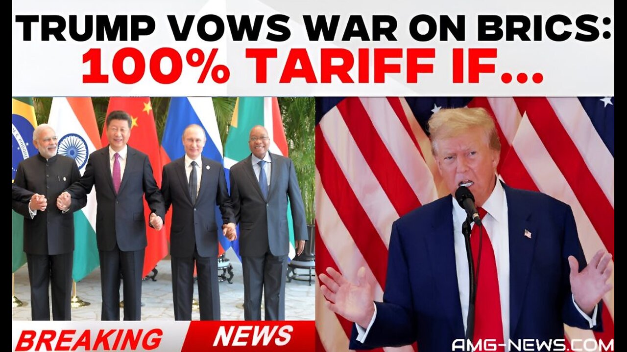 PILNE WIADOMOŚCI! TRUMP DO BRICS: „100% CŁA, JEŚLI ODWAŻĄ SIĘ STWORZYĆ ALTERNATYWĘ ...
