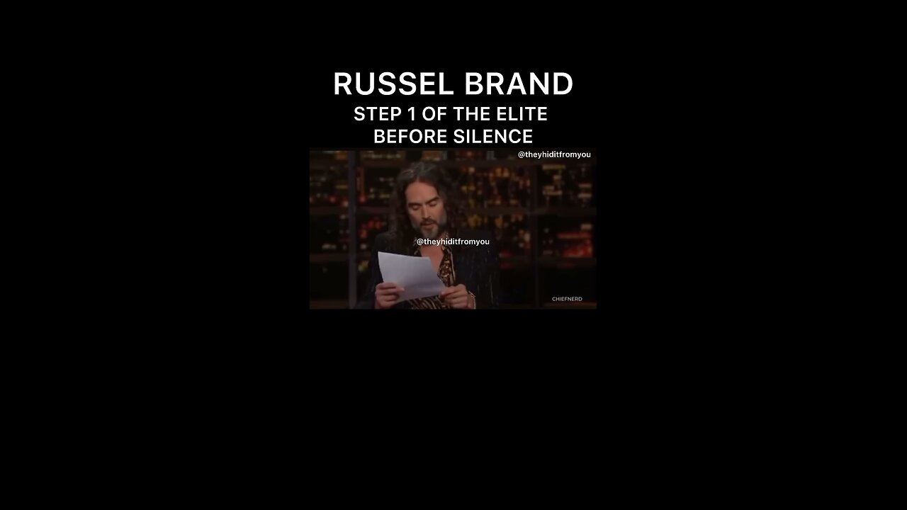 Russell Brand, speaking truth, and guess what he gets attacked in the papers!