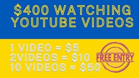 Make $400 By Watching Videos Per HOUR Make Money Online 2022