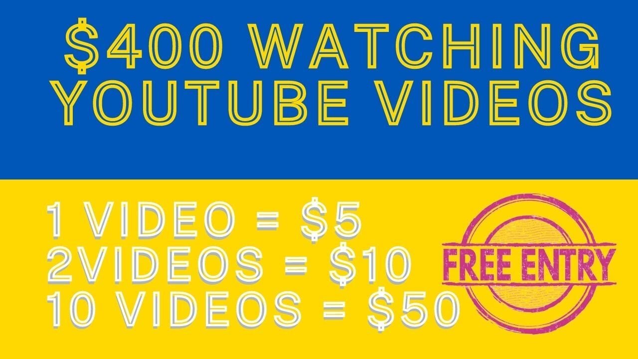 Make $400 By Watching Videos Per HOUR Make Money Online 2022